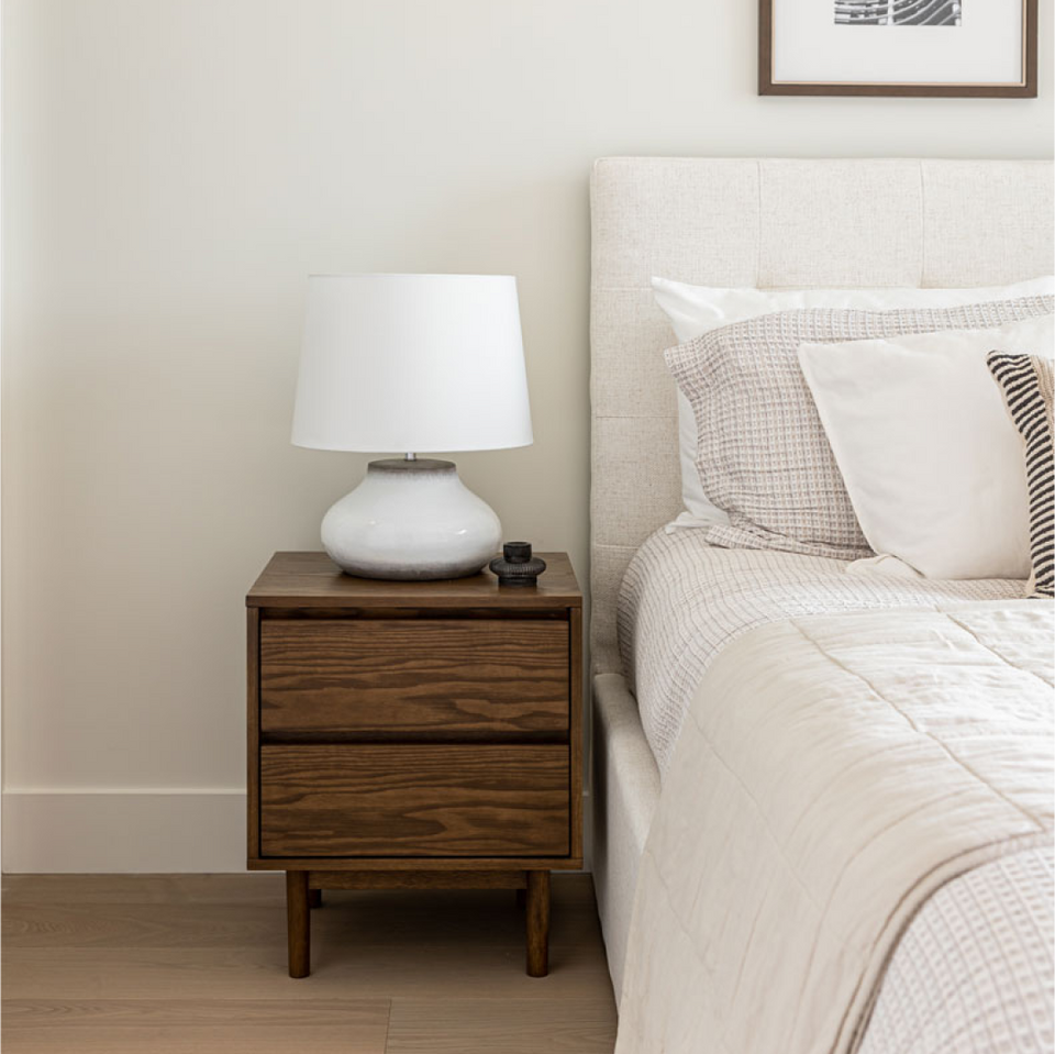 June King Bed - Cream