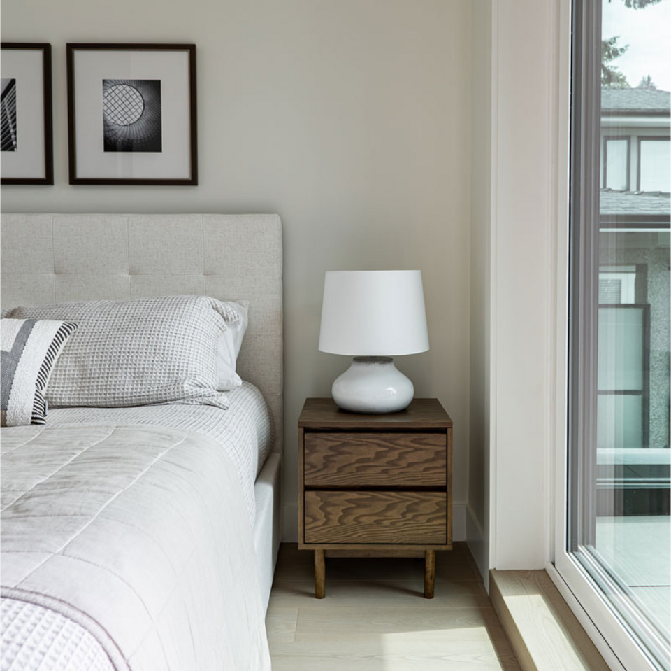 June King Bed - Cream