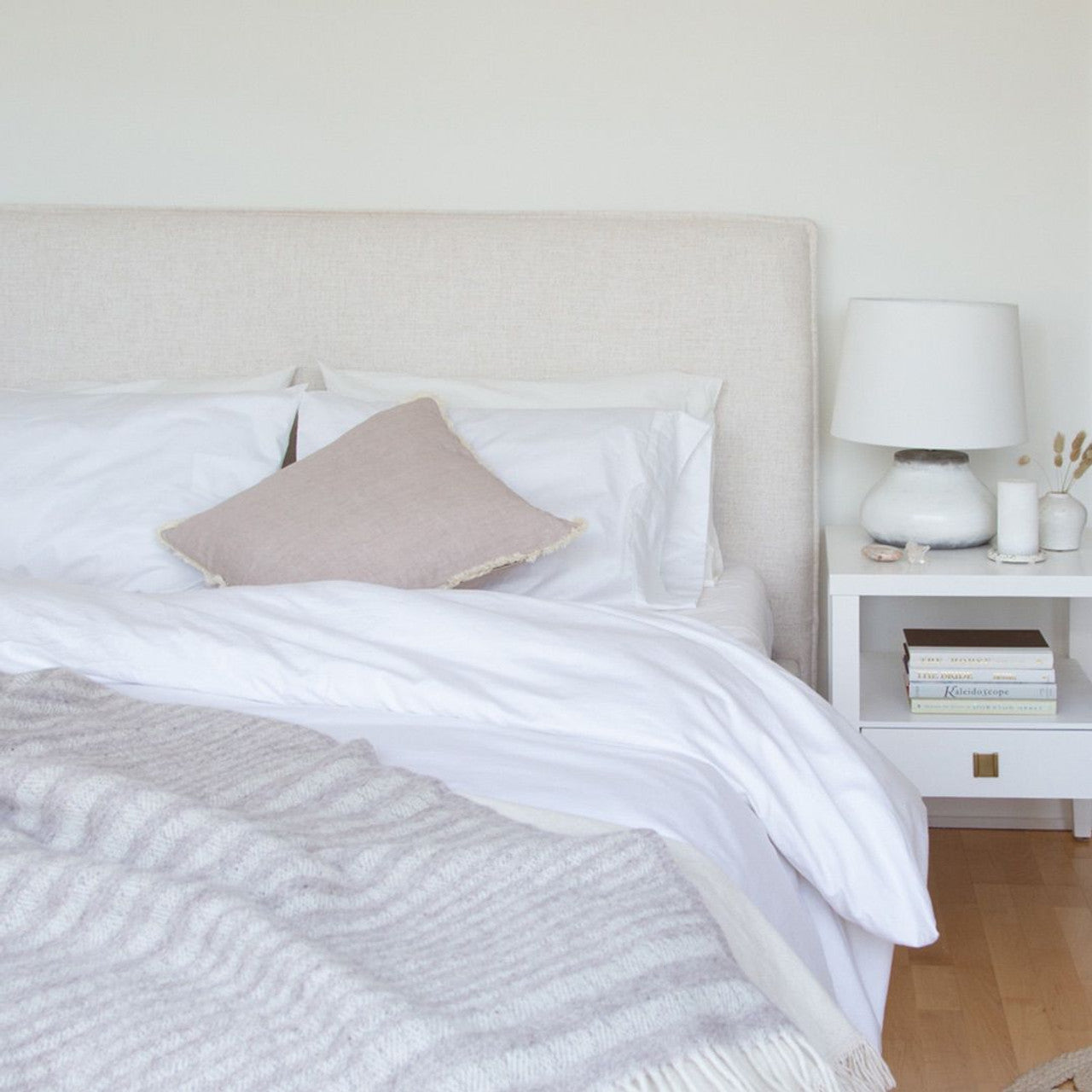 Julia Double Bed - Cream