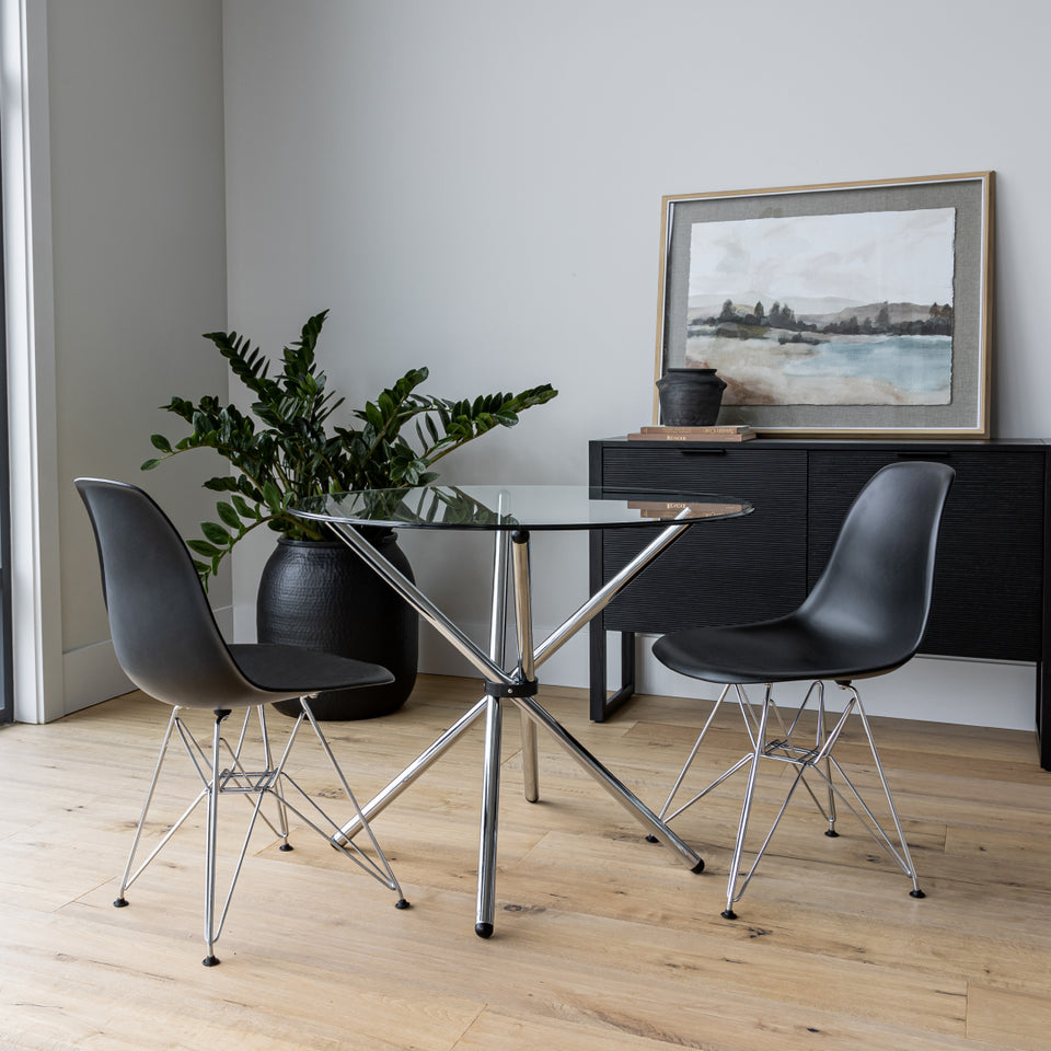 Edie Dining Table - Chrome