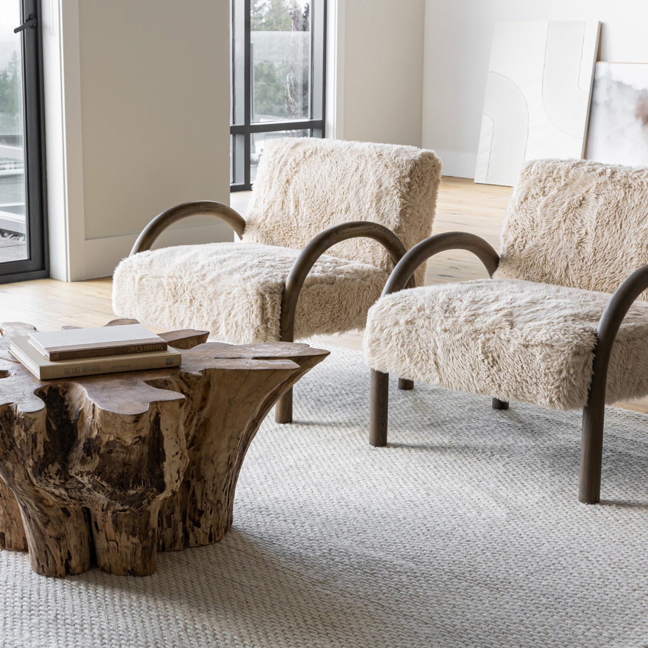 Eros Chair-Shaggy Sand