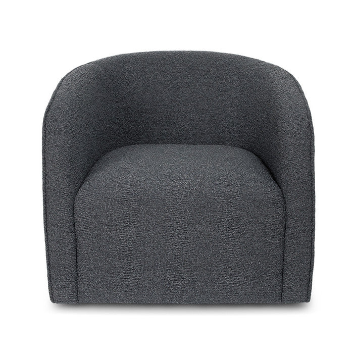 Evita Swivel Chair - Slate Boucle
