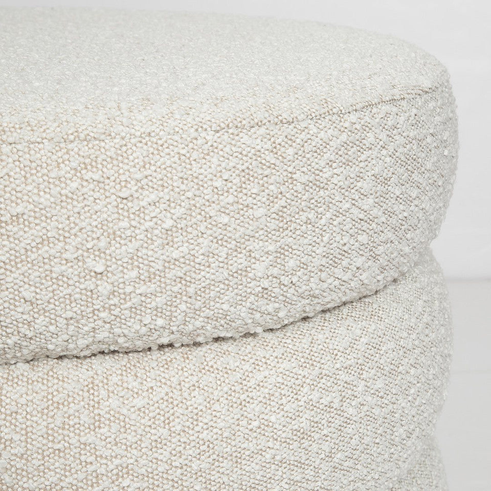 Fiel Ottoman - Off White Boucle - S