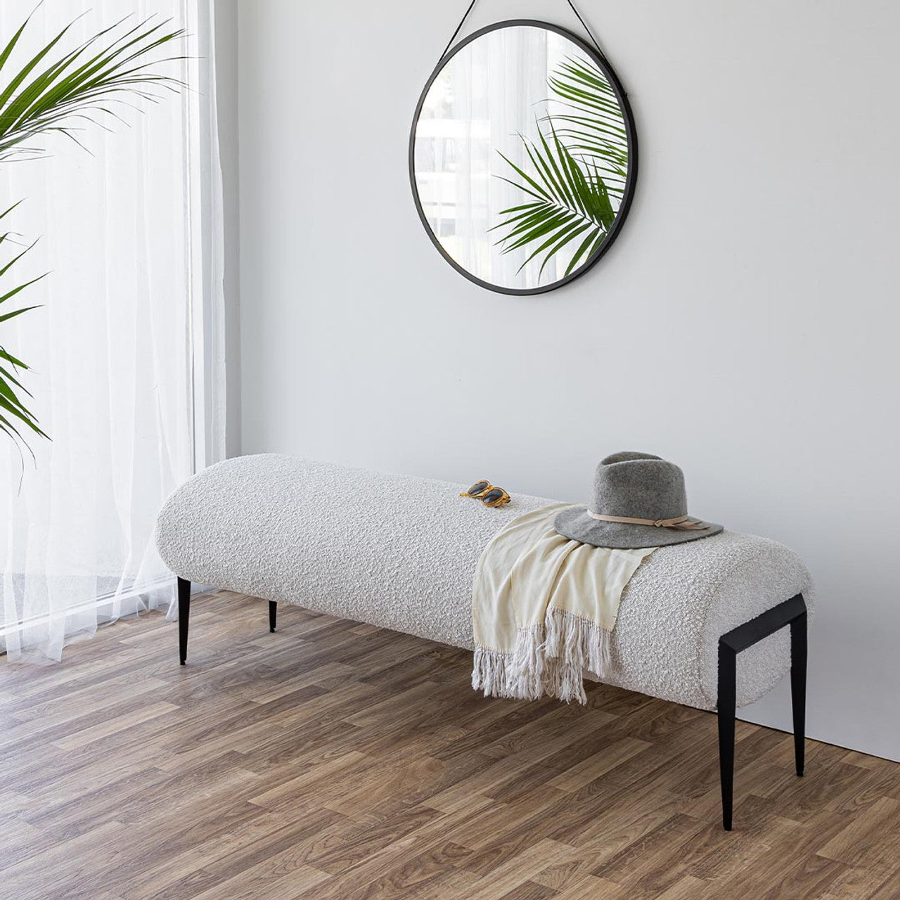 Fisher Bench - Off White Boucle