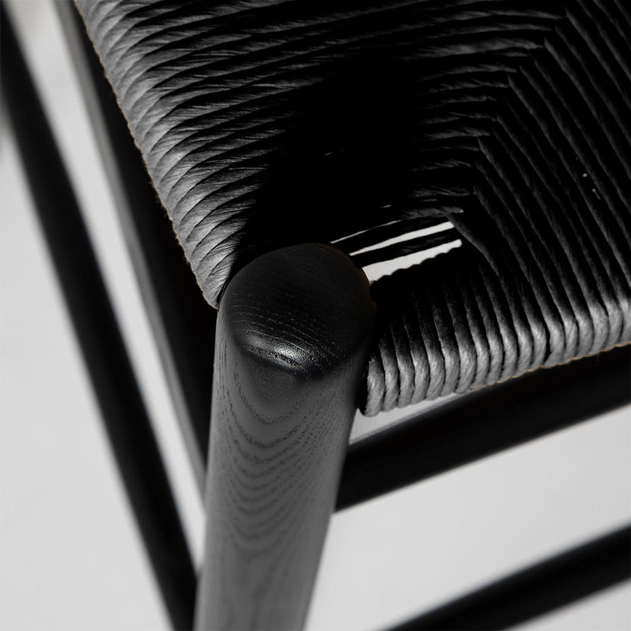 Frida Counter Stool - Black with Black Seat