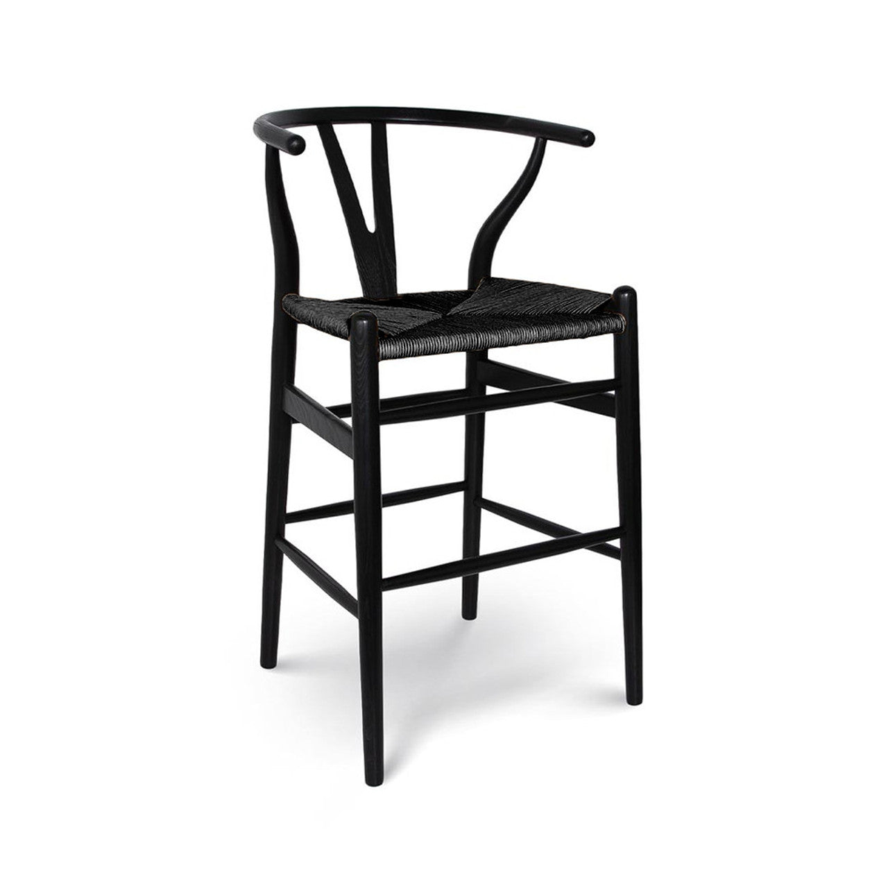 Frida Counter Stool - Black with Black Seat
