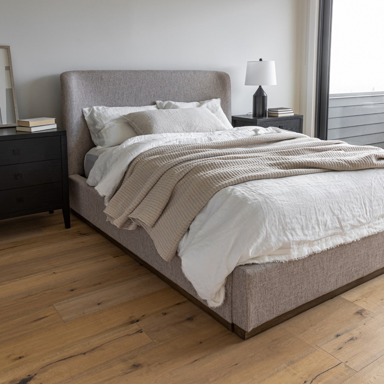 Faye Queen Bed Short - Perfect Taupe