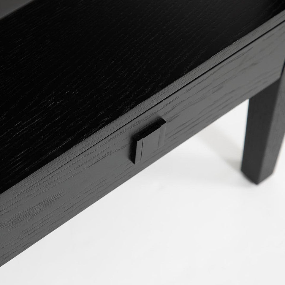 Hara 1 Drawer Accent Table - Black