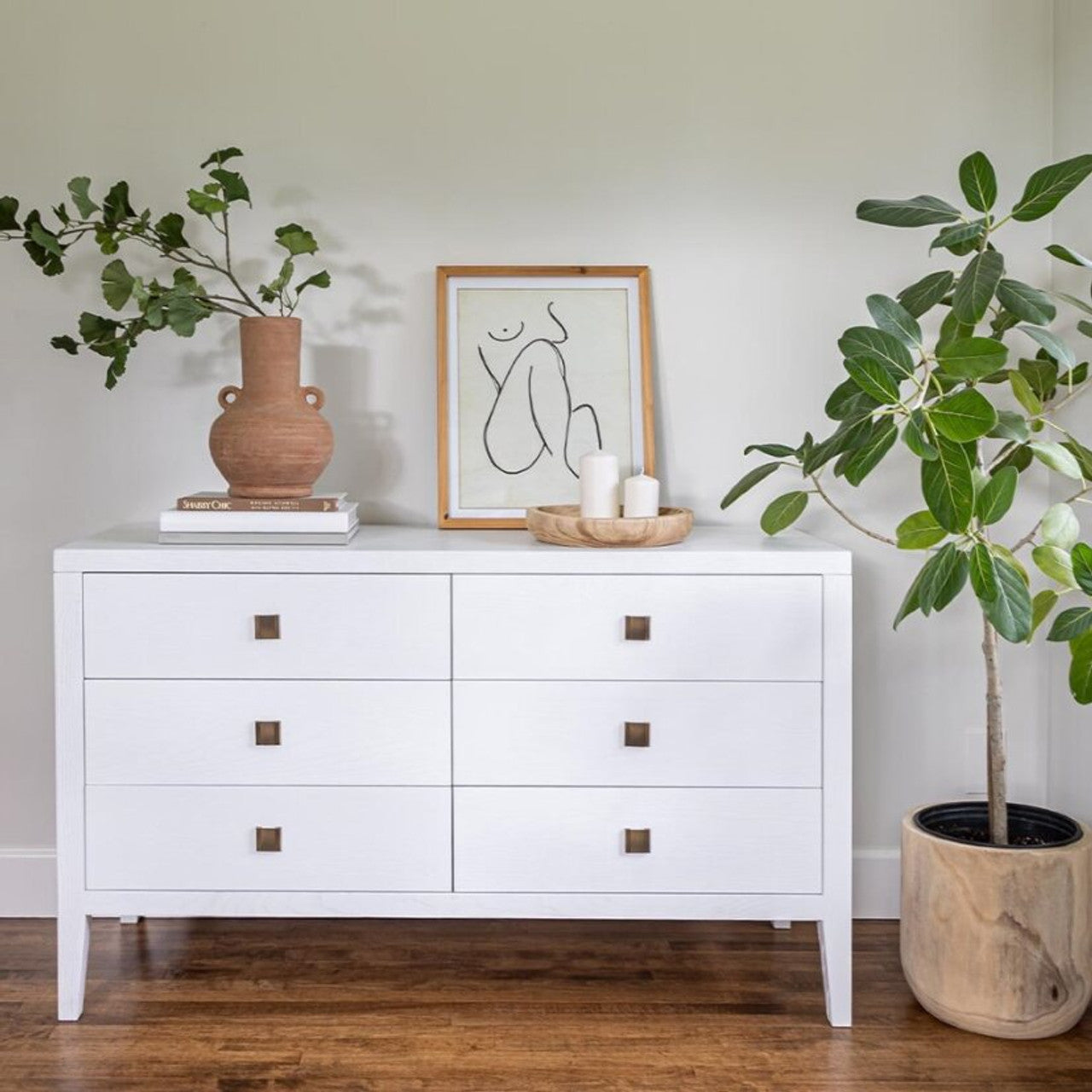 Hara 6 Drawer Dresser - White