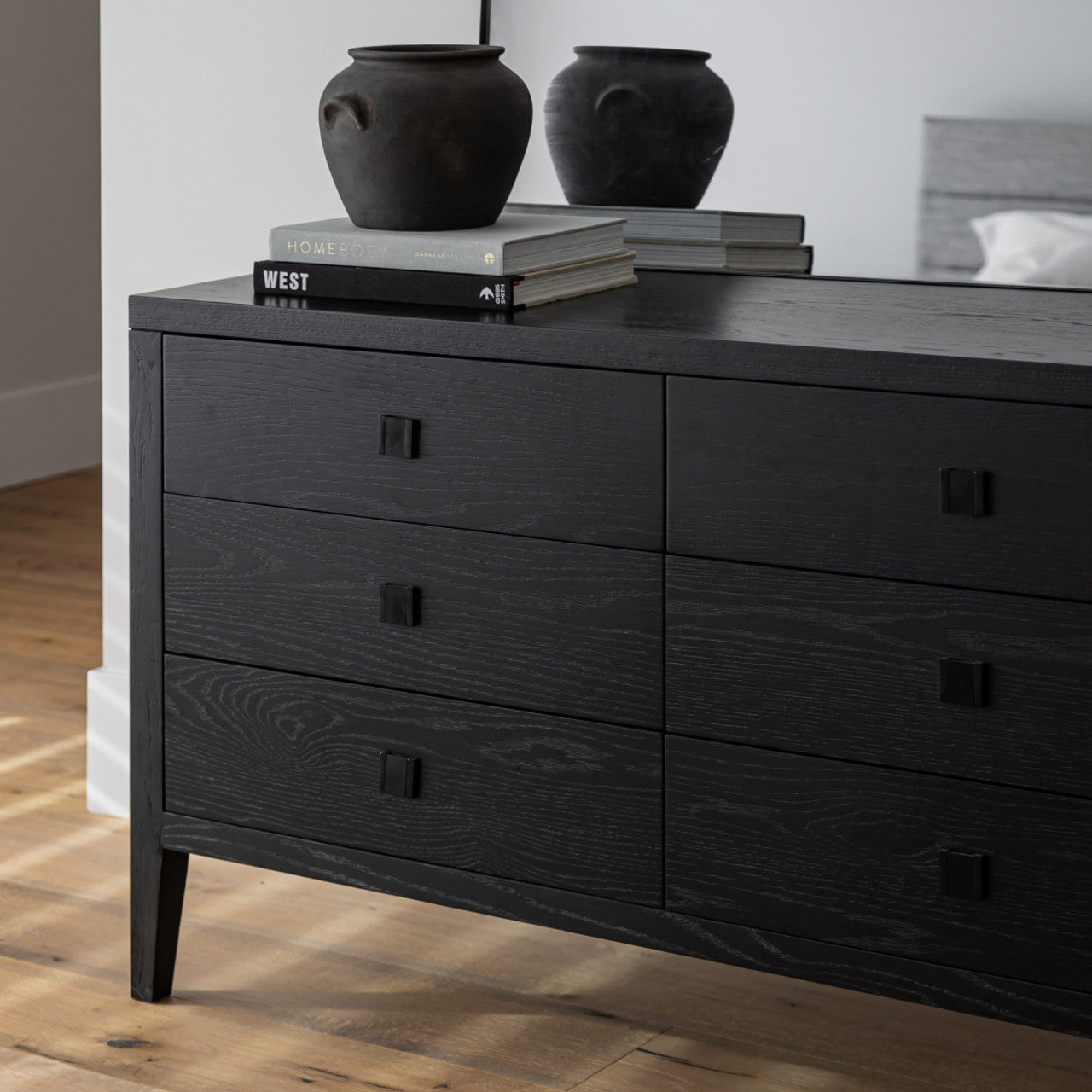 Hara 6 Drawer Dresser - Black