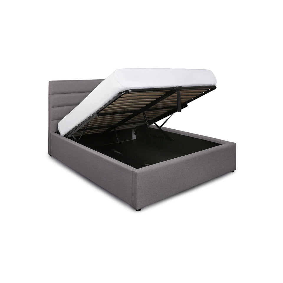 Justin Queen Storage Bed - Greige