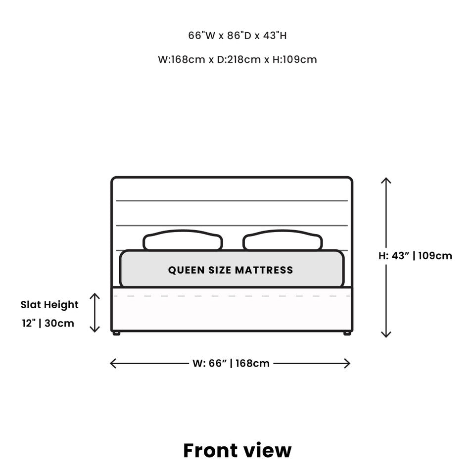 Justin Queen Bed - Greige