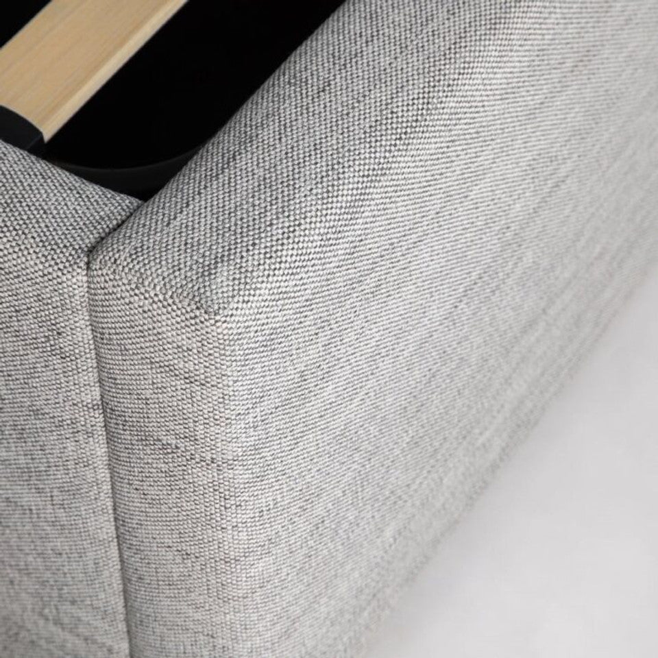 Justin Queen Storage Bed - Stone