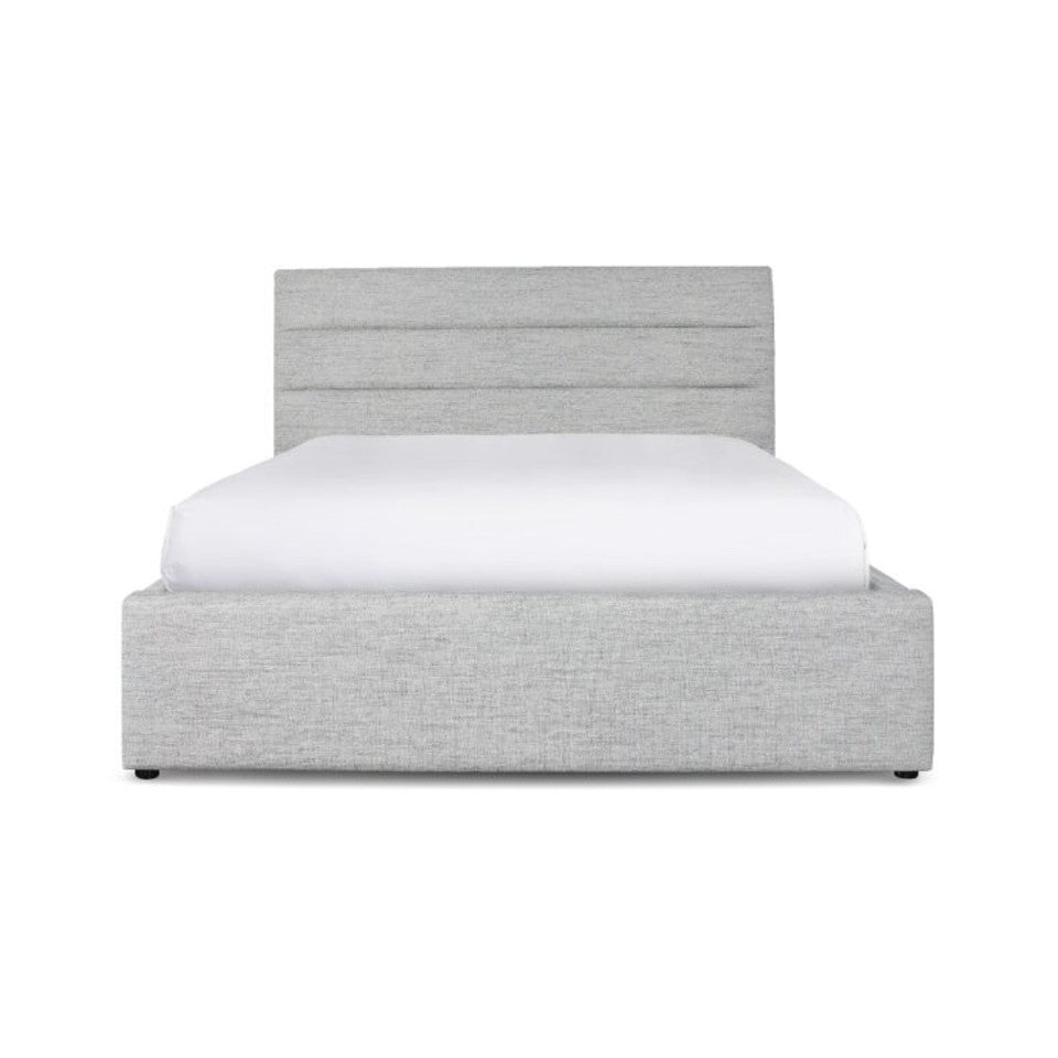 Justin Queen Storage Bed - Stone