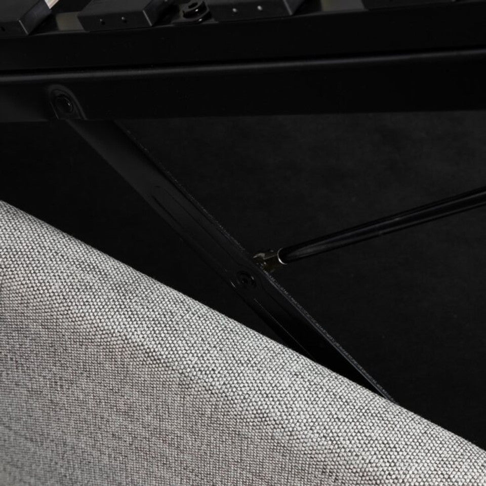 Justin King Storage Bed - Stone