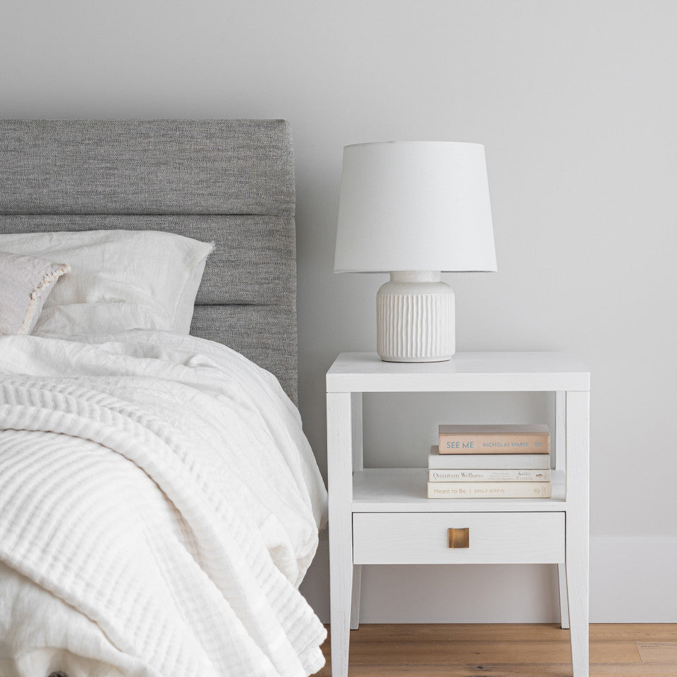 Justin King Bed - Stone