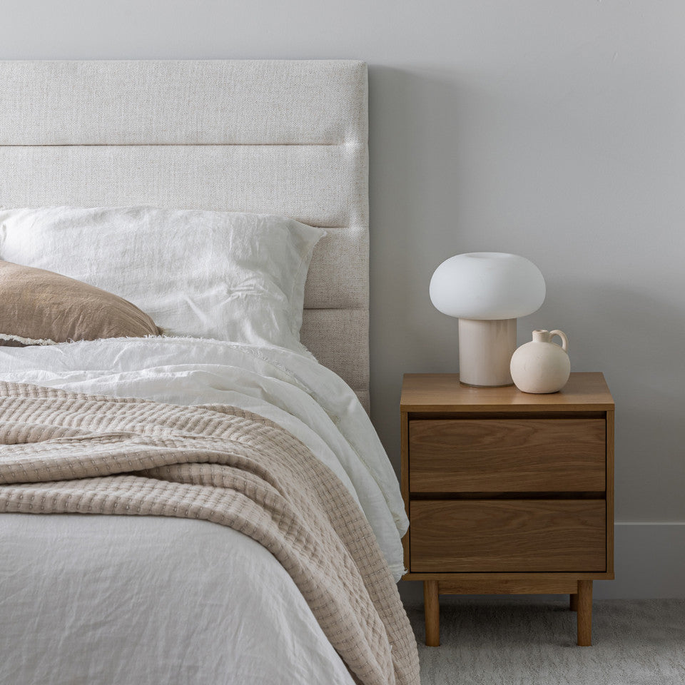 Justin King Storage Bed Tall - Cream