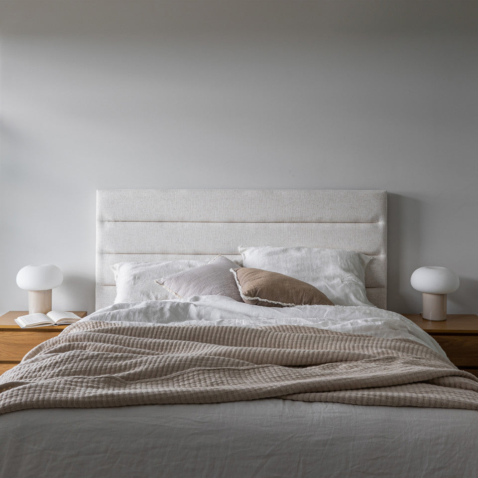 Justin Double Bed Tall - Cream