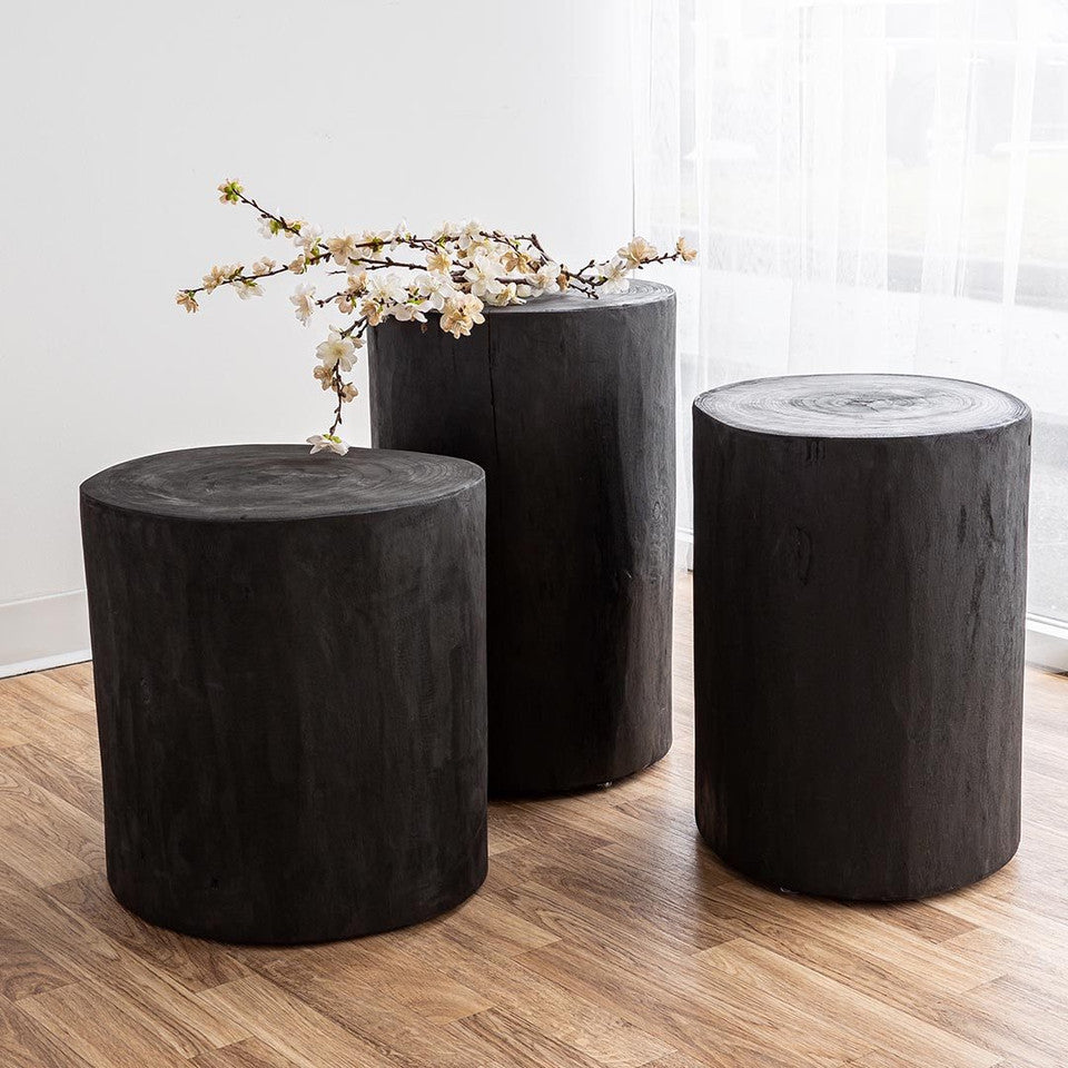 Nova Wide 16" Stump - Round - Black
