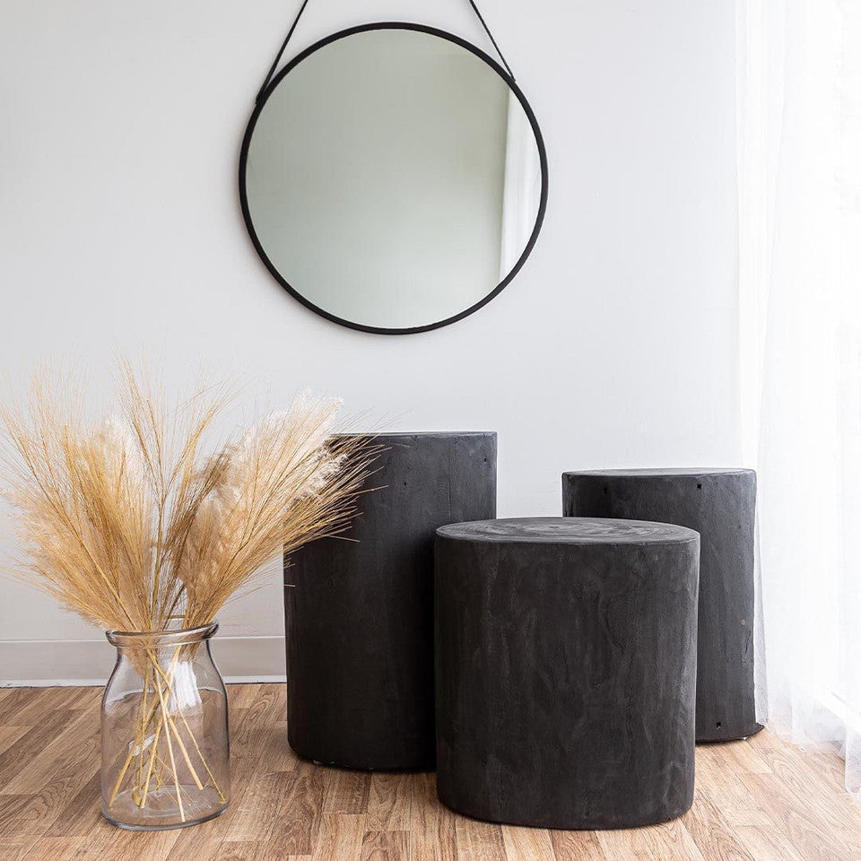 Nova Wide 16" Stump - Round - Black