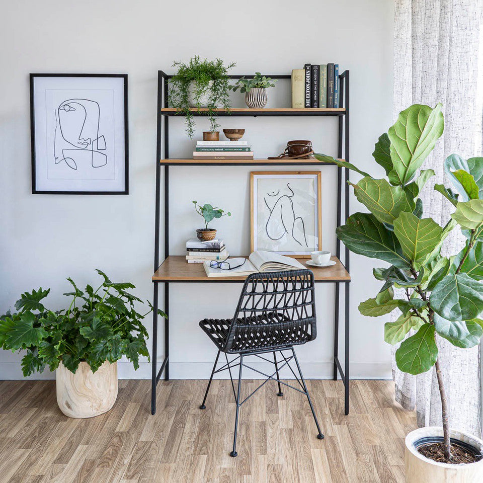 Prince Desk Shelf - Black Frame