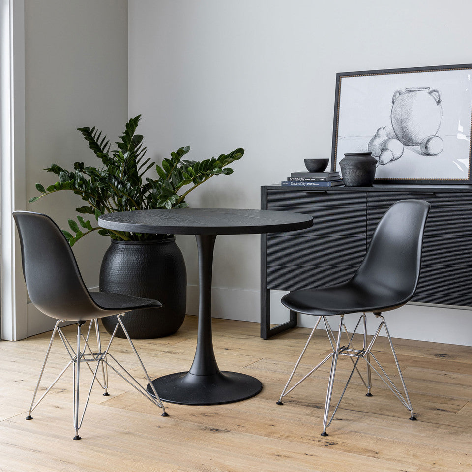 Surface Pedestal Dining Table - Black