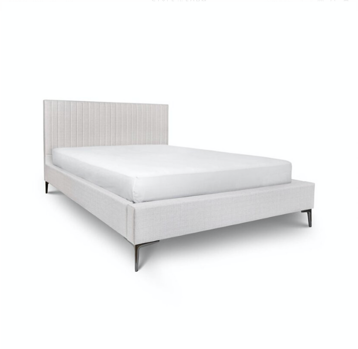 Hollis King Bed - Oat