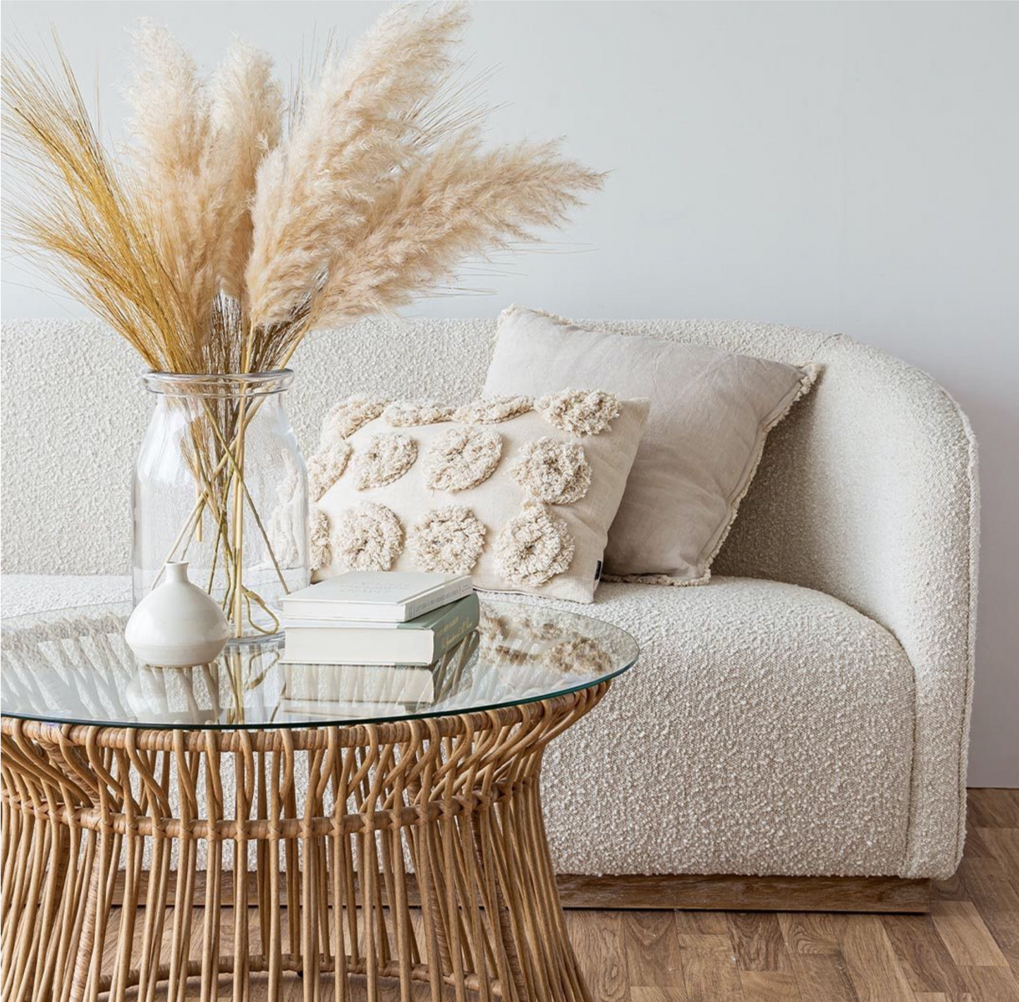 Evita Sofa - Cream Boucle