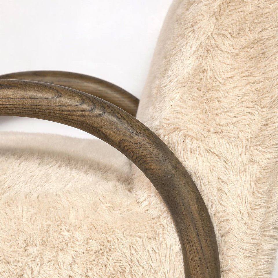 Eros Chair-Shaggy Sand