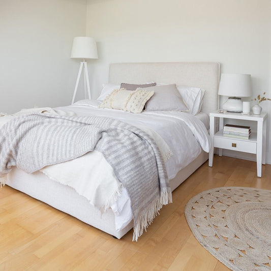 Julia Double Bed - Cream