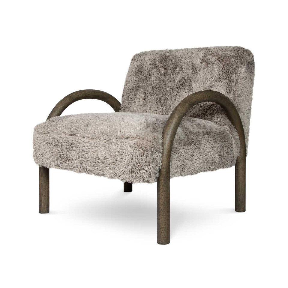 Eros Chair - Shaggy Granite