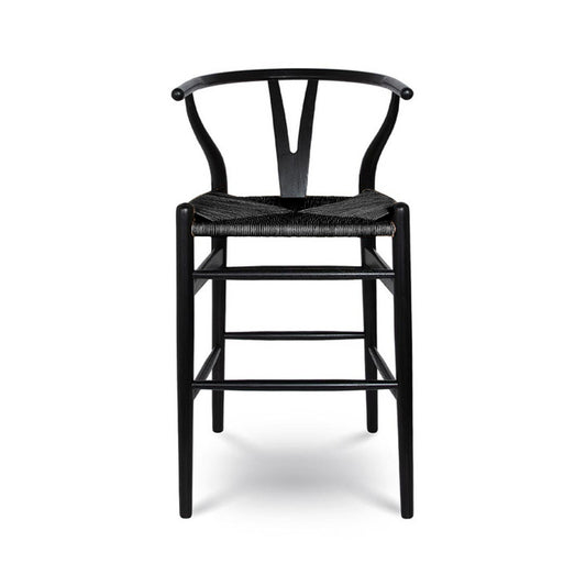 Frida Counter Stool - Black with Black Seat