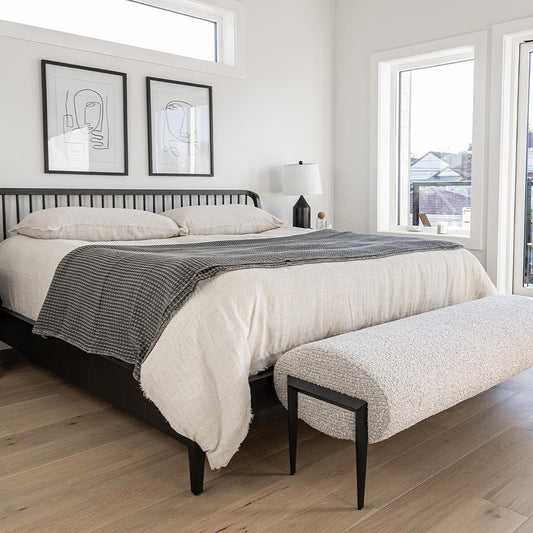 Irving Wood King Bed - Black