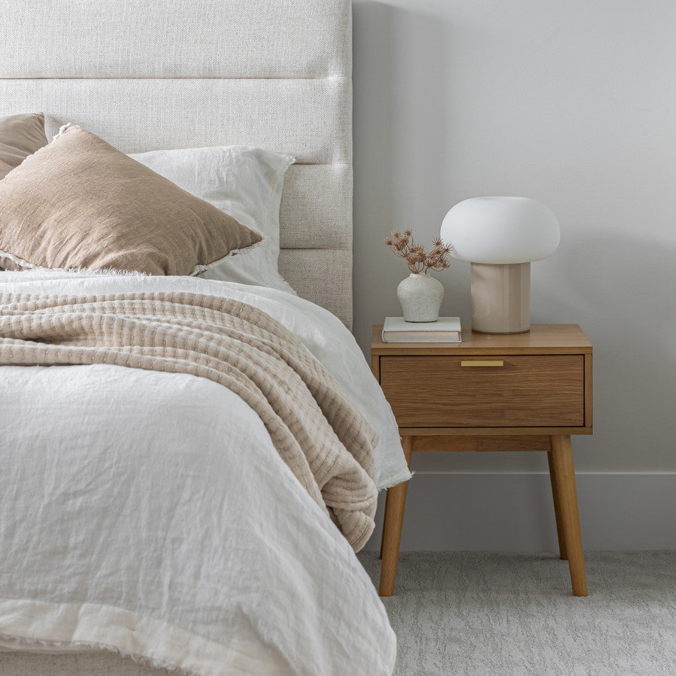 Justin Queen Storage Bed Tall - Cream