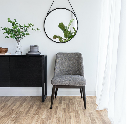 Fawcett Dining Chair - Dark Base - Pepper