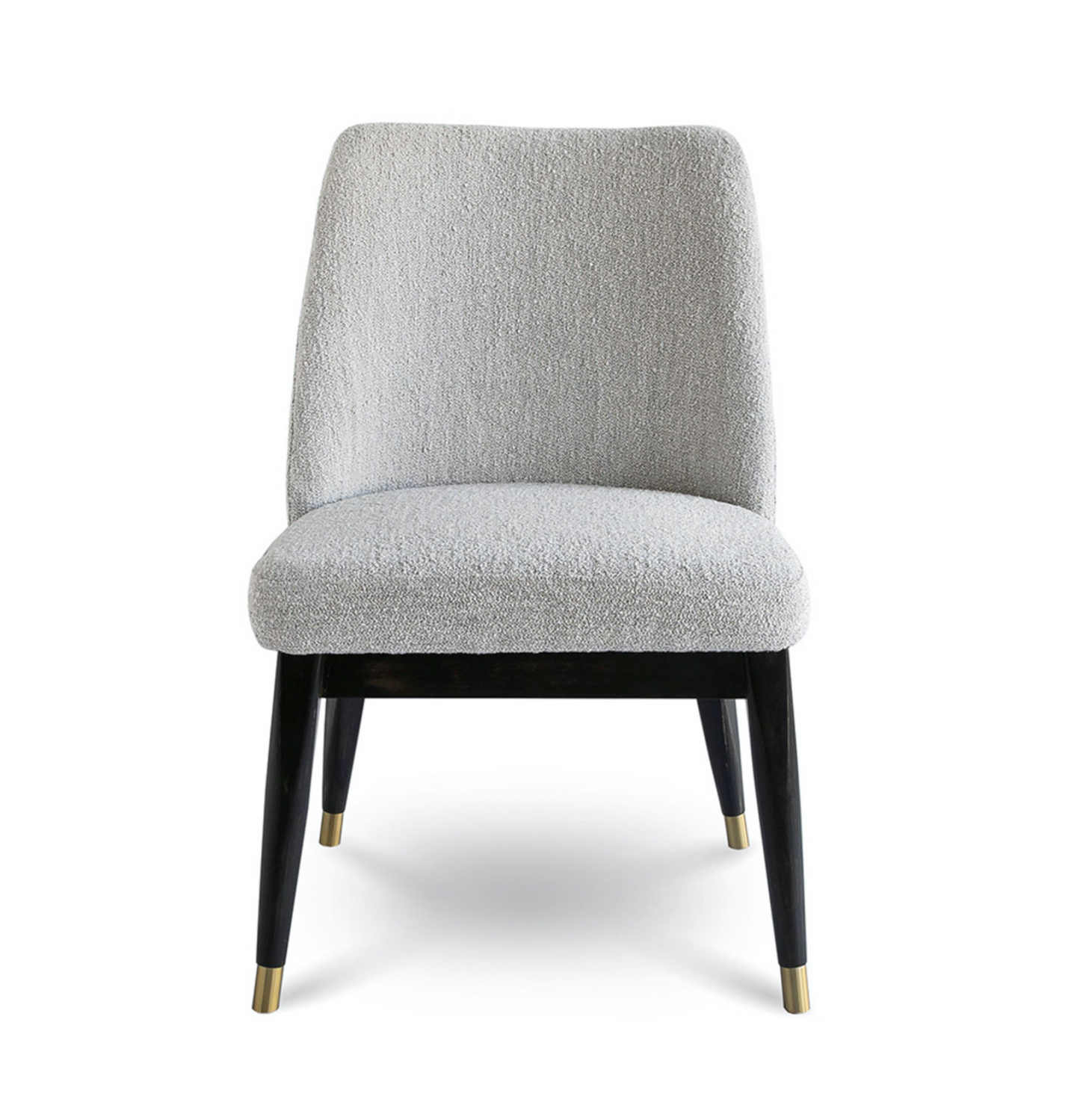 Fawcett Dining Chair - Dark Base - Taupe Boucle