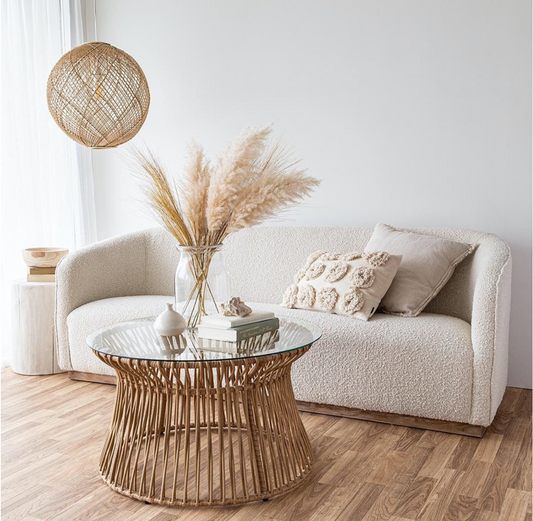 Evita Sofa - Cream Boucle