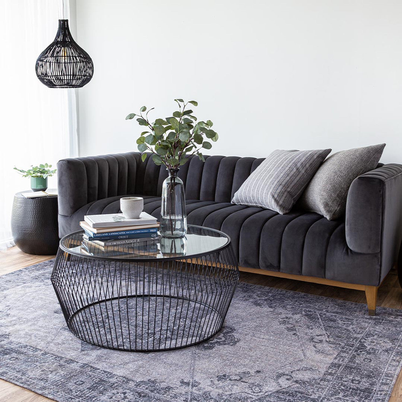Elliot Condo Sofa - Smoke Grey